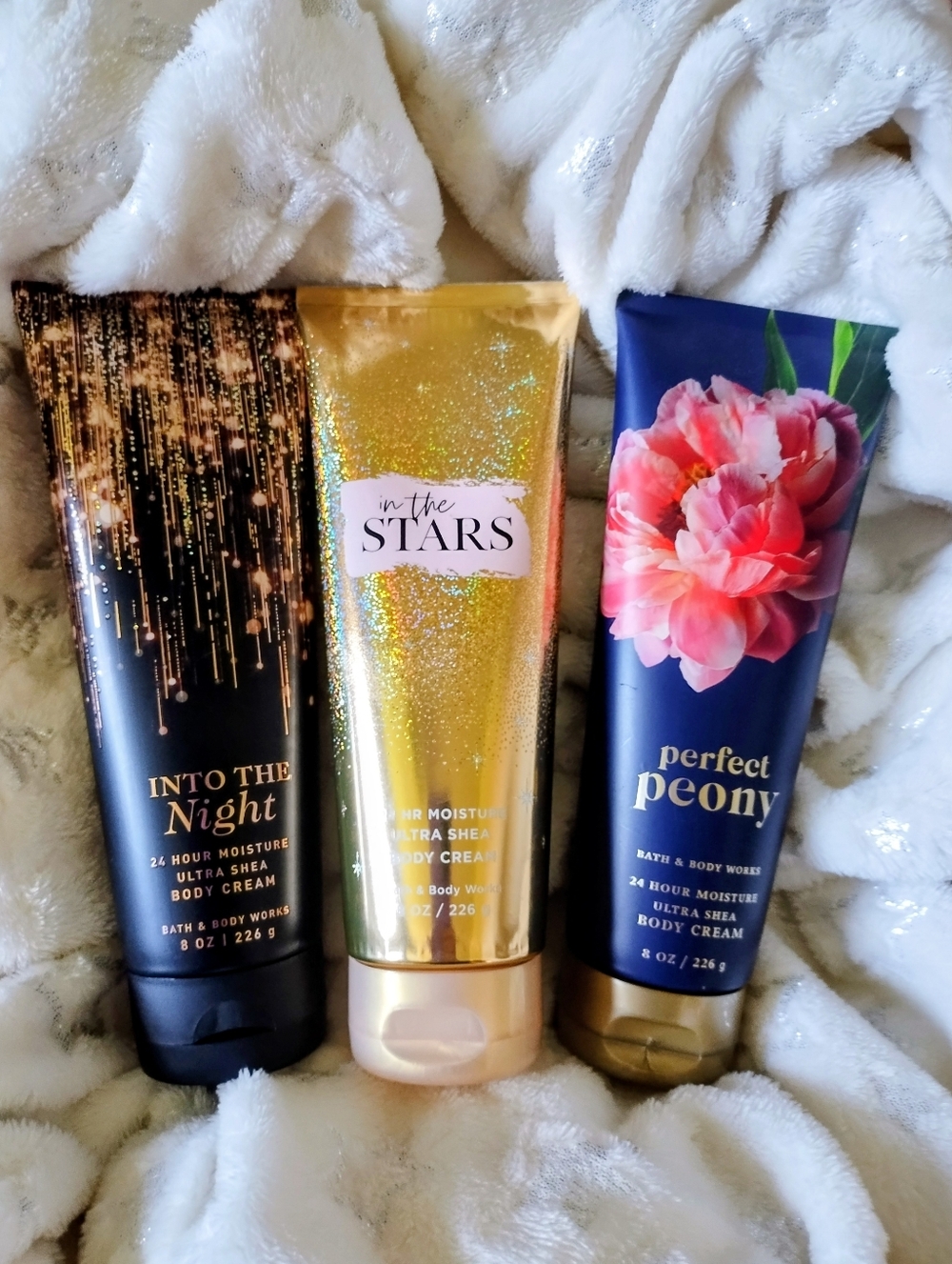 NWT Bundle Of 3 Bath & Body Ultra Sheer Moisturizer Body Cream. 8 oz. Each